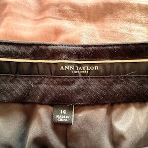Ann Taylor pinstrip grey trousers